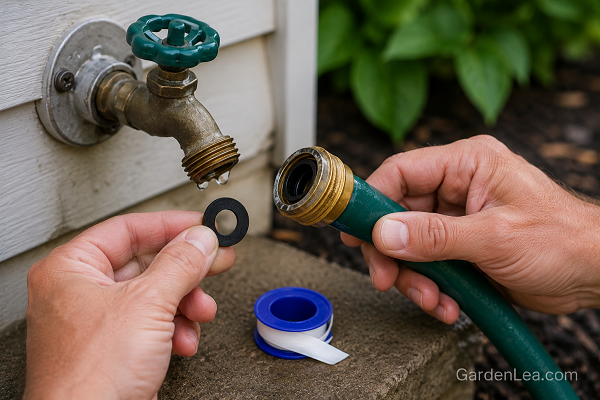 Fix a Leaking Garden Hose Faucet Connection Fix a Leaking Garden Hose Faucet Connection